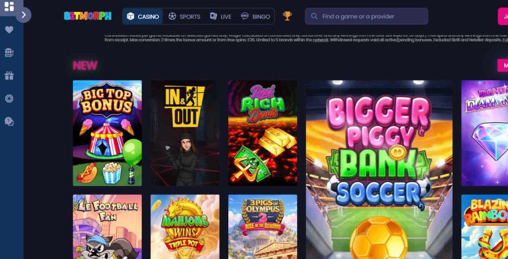 betmorph casino